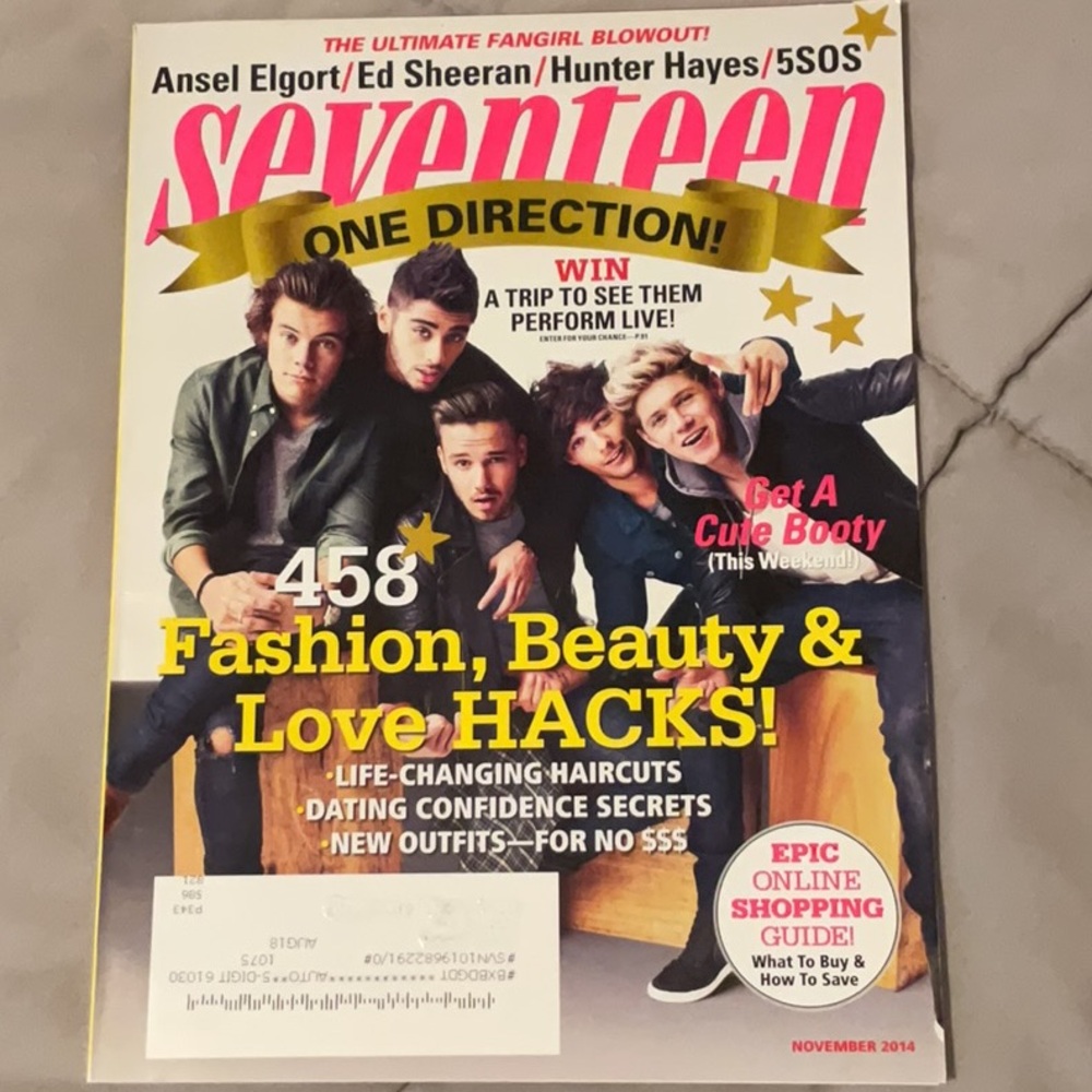 One Direction Seventeen Magazine
